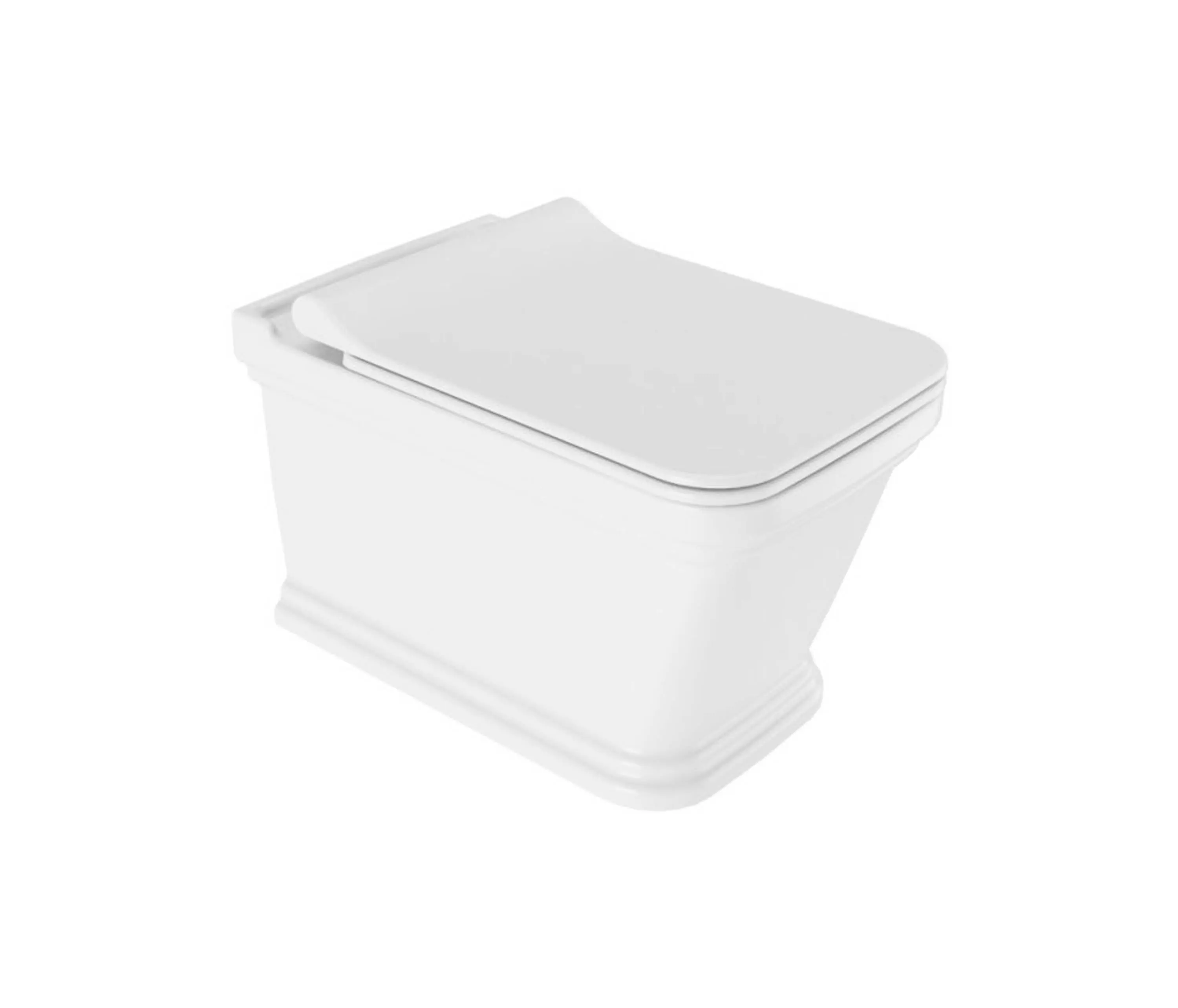 Kaleseramik - Petra Smart Rimless Wallhung WC Without Bidet Function + Ultra Slim Smart Cover Gold