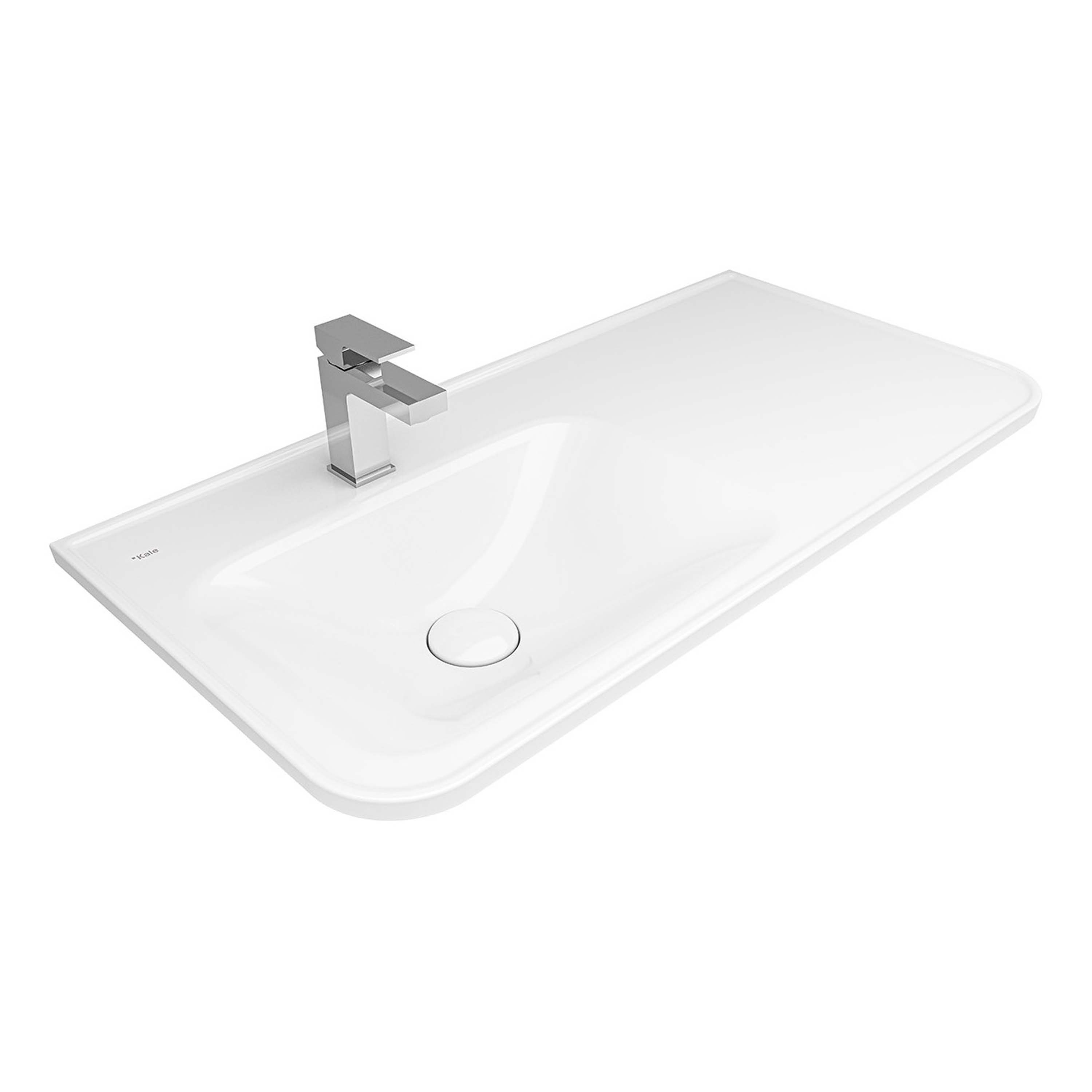 Produkt Fold Pro Right Shelf Washbasin 100X50 des Herstellers Kaleseramik anzeigen