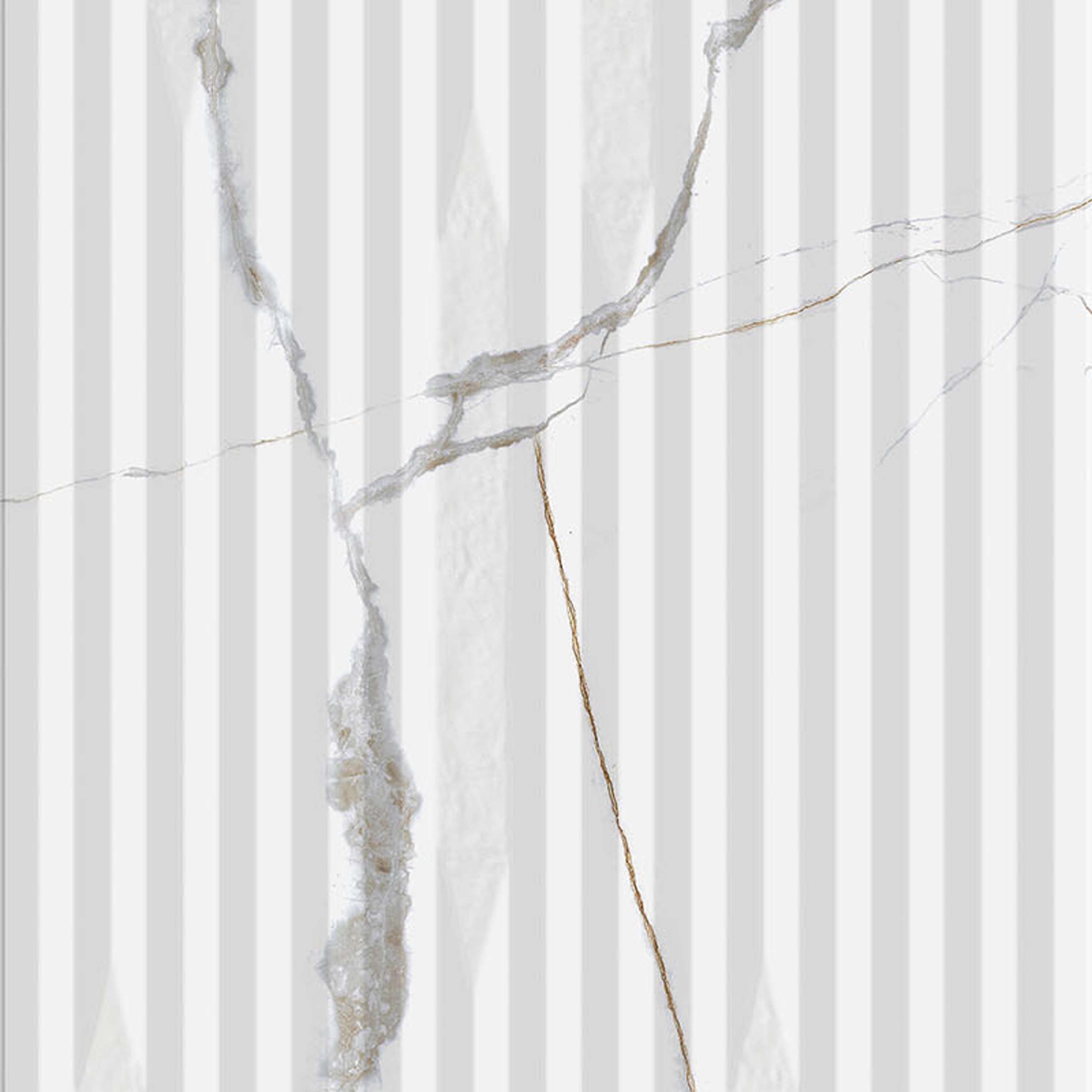 Display product Pandora Matte White Decor 40x120 from manufacturer Kaleseramik