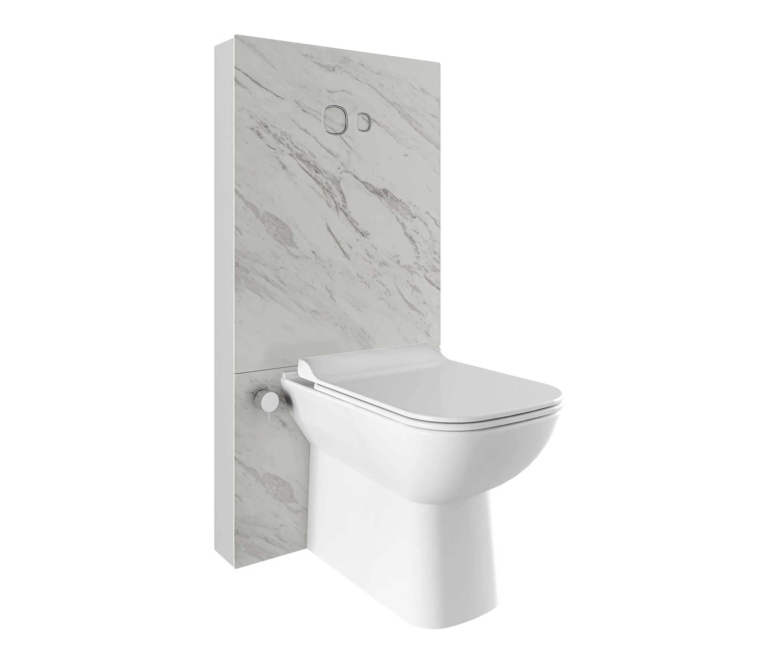 Kaleseramik - Trono Monoblock Wall Front Cistern Ksfx Pallisandro 3/6L-Floor Mount WC