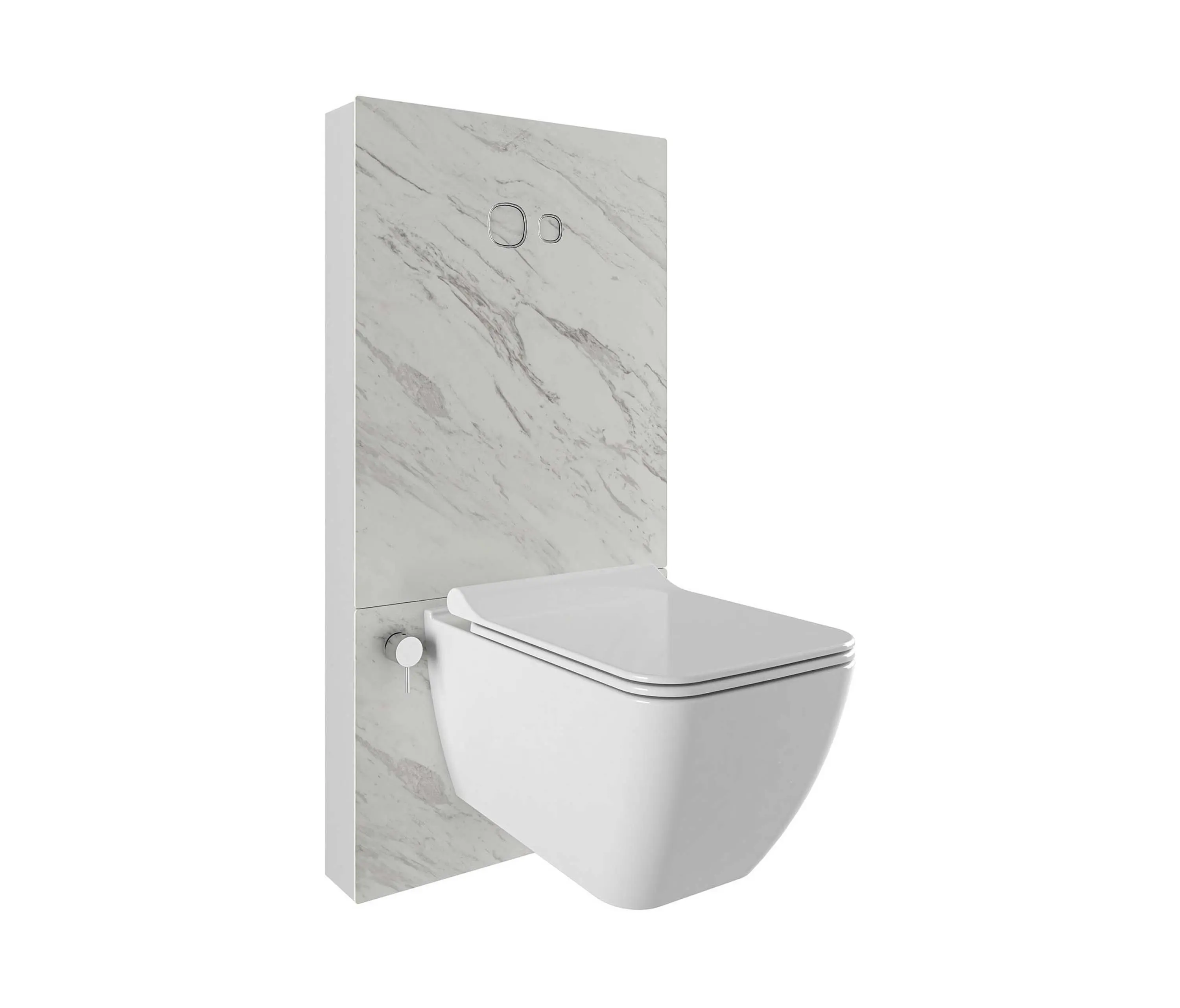 Kaleseramik - Trono Monoblock Wall Front Cistern Ksfx Pallisandro 3/6L-Wall Hung WC