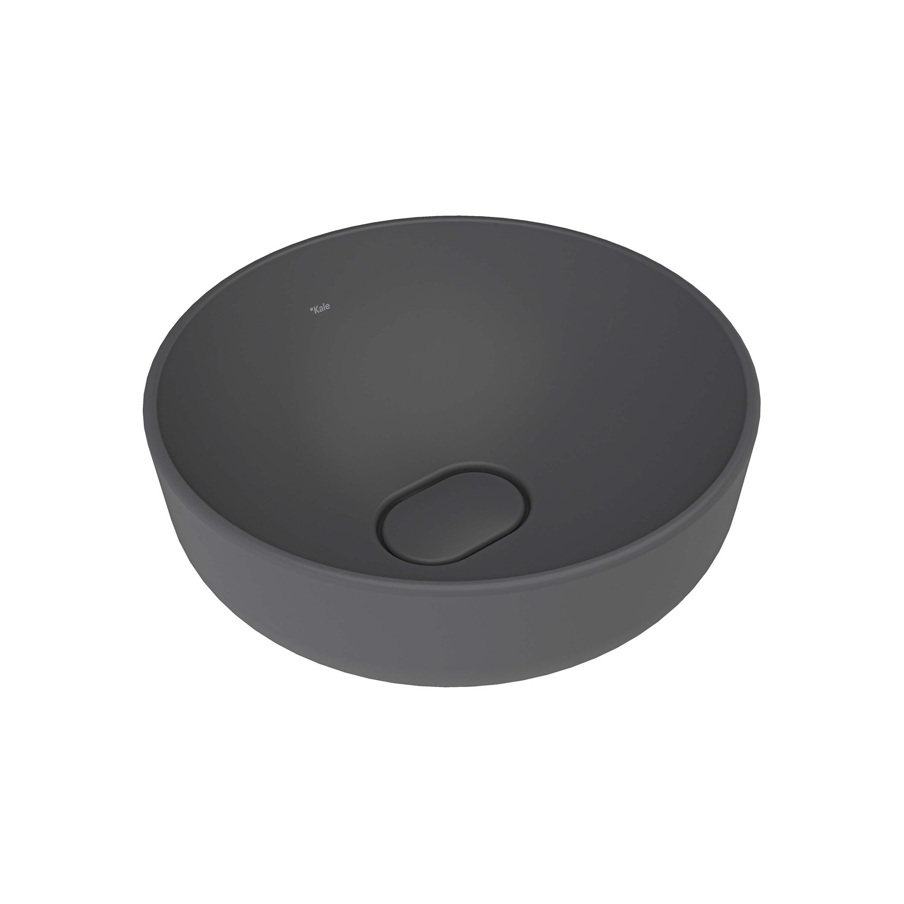 Zero 2.0 Round Bowl Washbasin Matte Anthracite Grey 40X40 cm