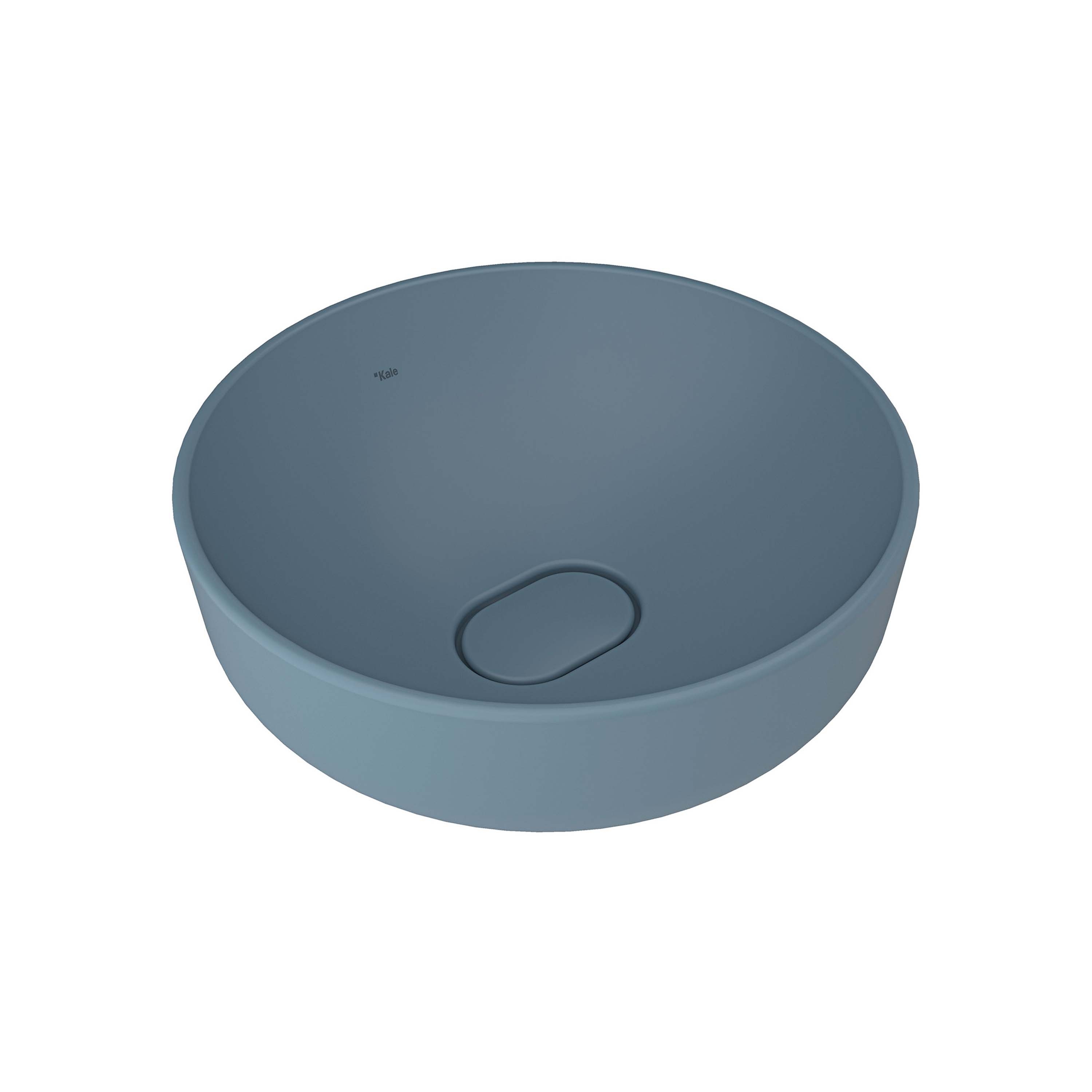 Zero 2.0 Round Bowl Washbasin Matte Blue 40X40 cm