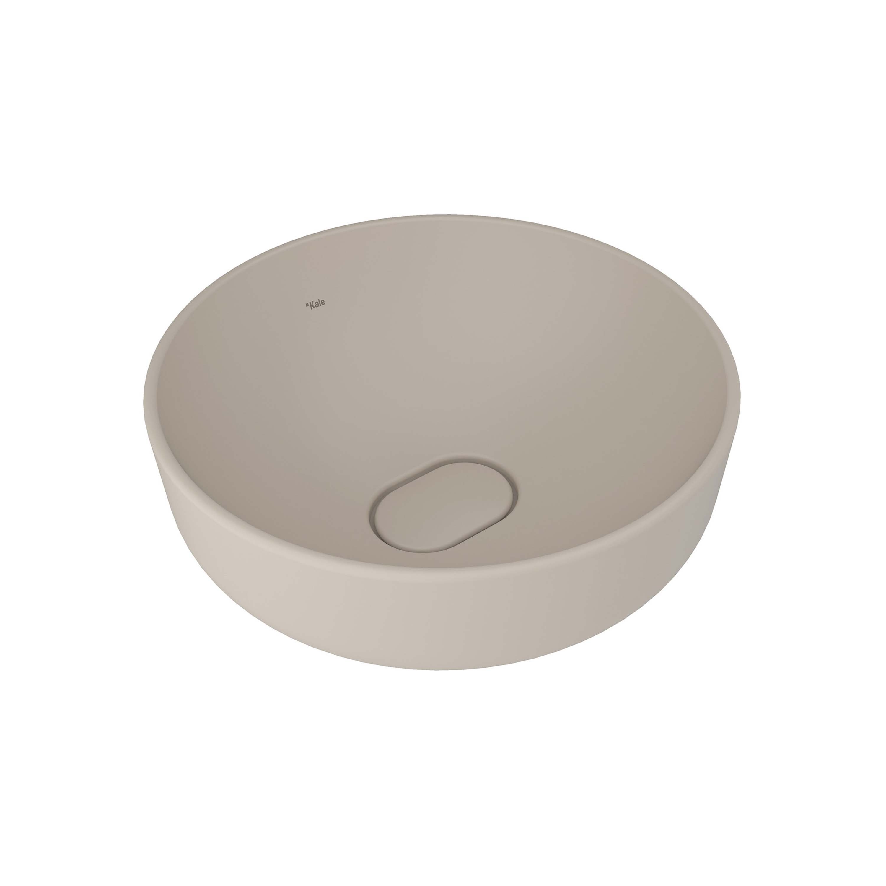 Display product Zero 2.0 Round Bowl Washbasin Matte Mink 40X40 cm from manufacturer Kaleseramik