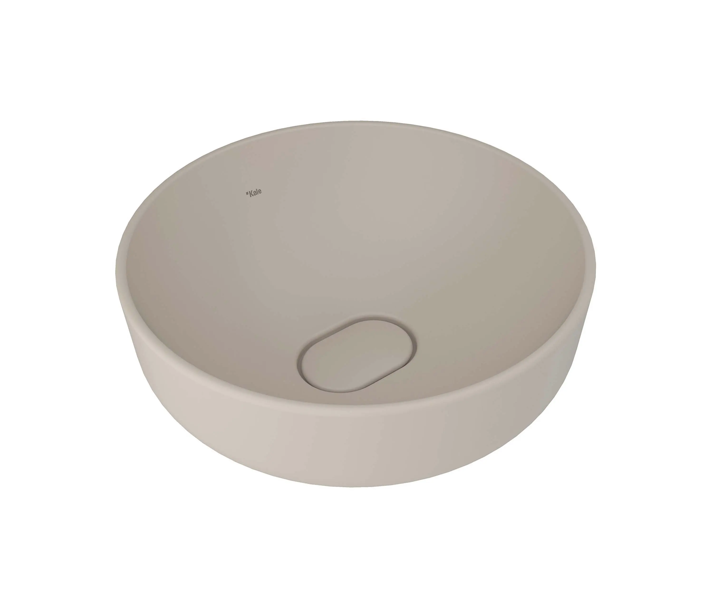 Kaleseramik - Zero 2.0 Round Bowl Washbasin Matte Mink 40X40 cm