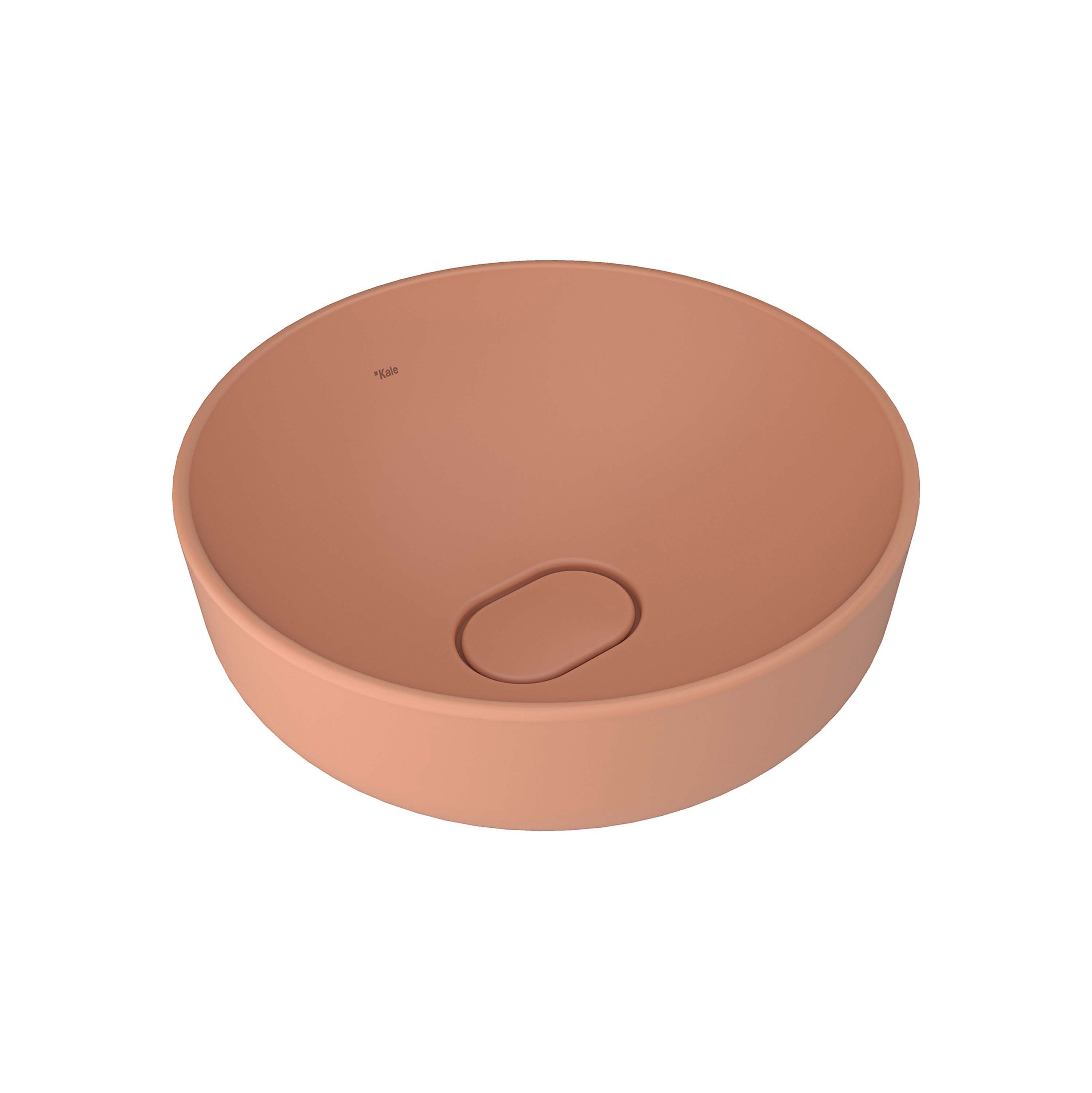 Zero 2.0 Round Bowl Washbasin Matte Peach 40X40 cm
