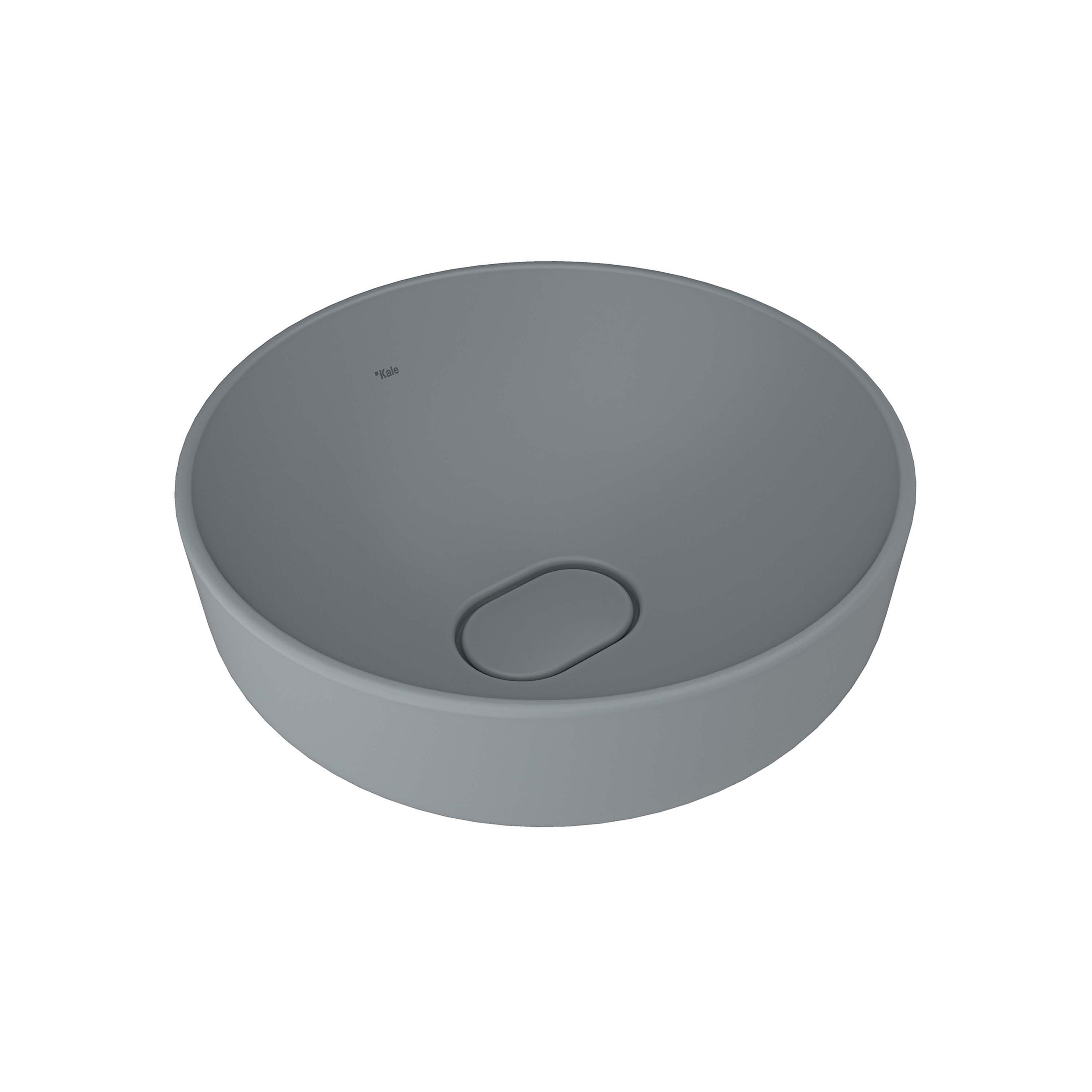 Zero 2.0 Round Bowl Washbasin Matte Stone Grey 40X40 cm