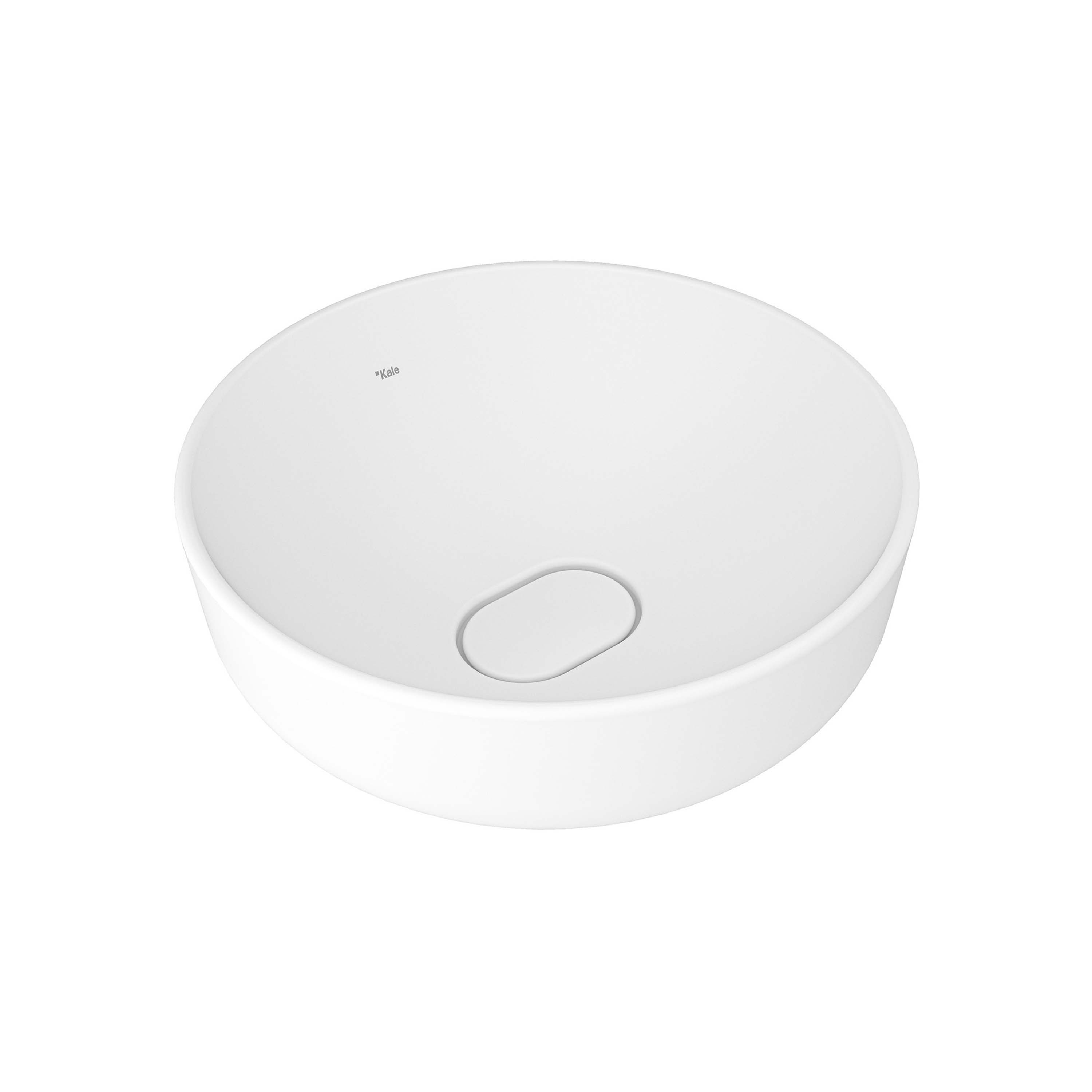 Display product Zero 2.0 Round Bowl Washbasin Matte White 40X40 cm from manufacturer Kaleseramik