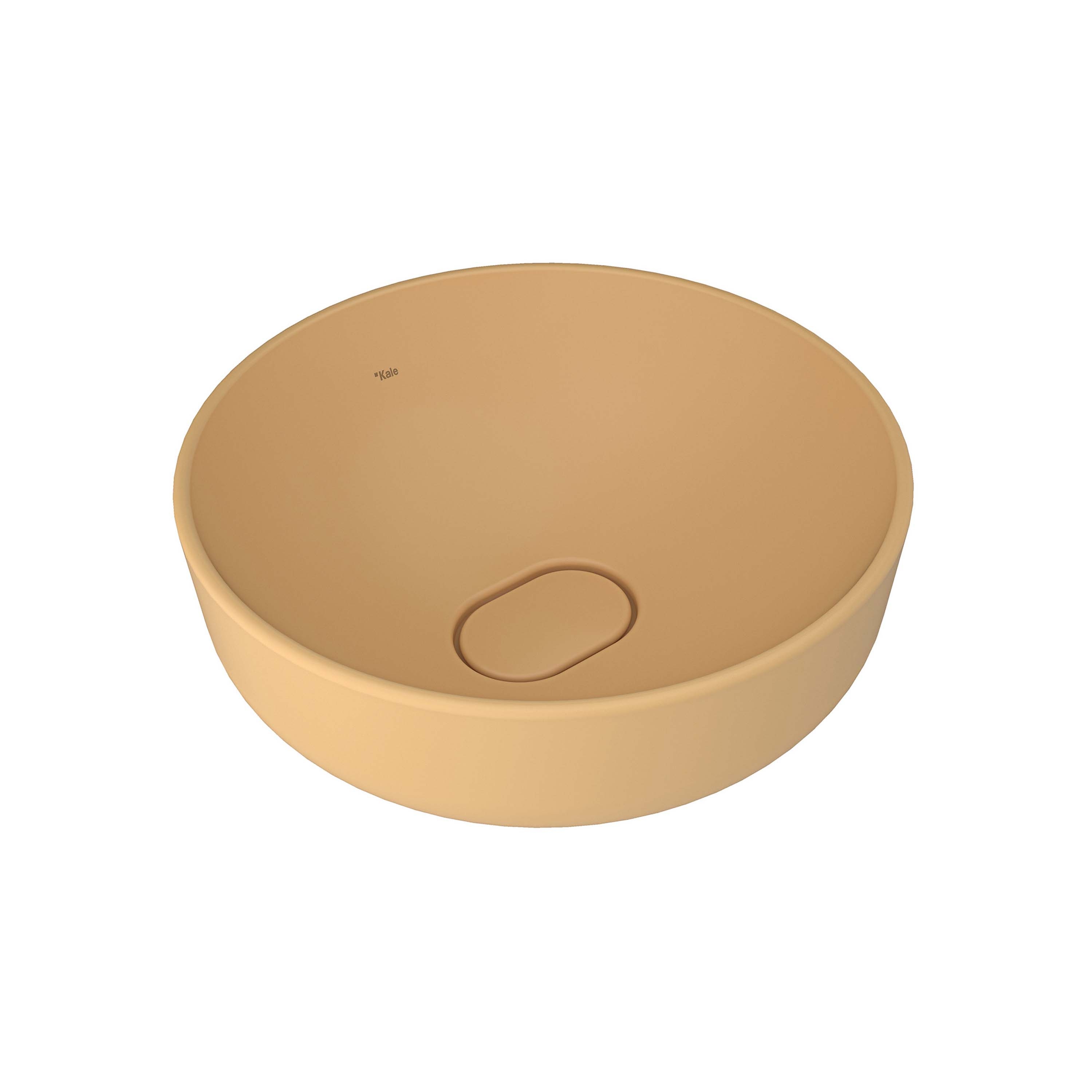 Zero 2.0 Round Bowl Washbasin Matte Yellow 40X40 cm