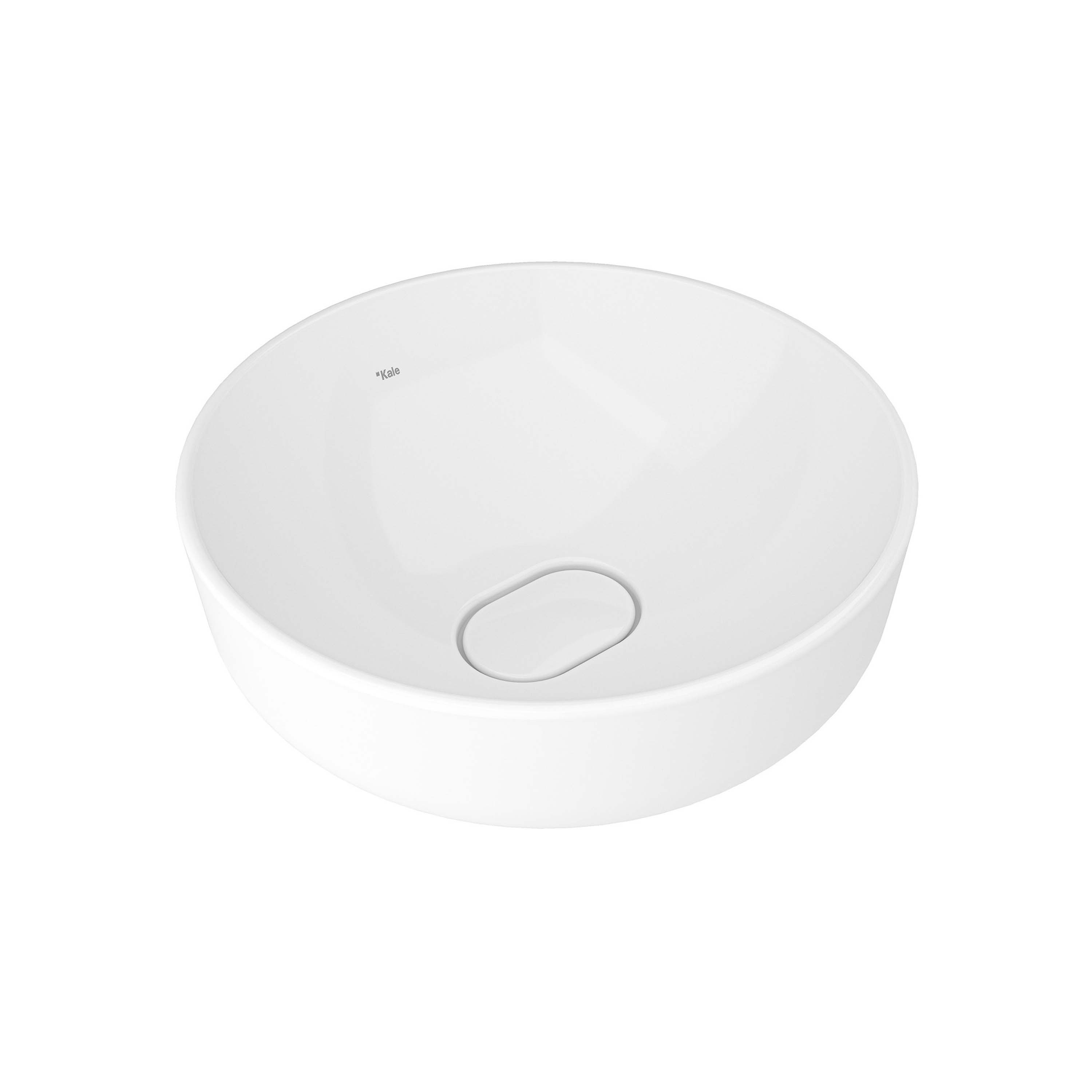 Zero 2.0 Round Bowl Washbasin White 40X40 cm