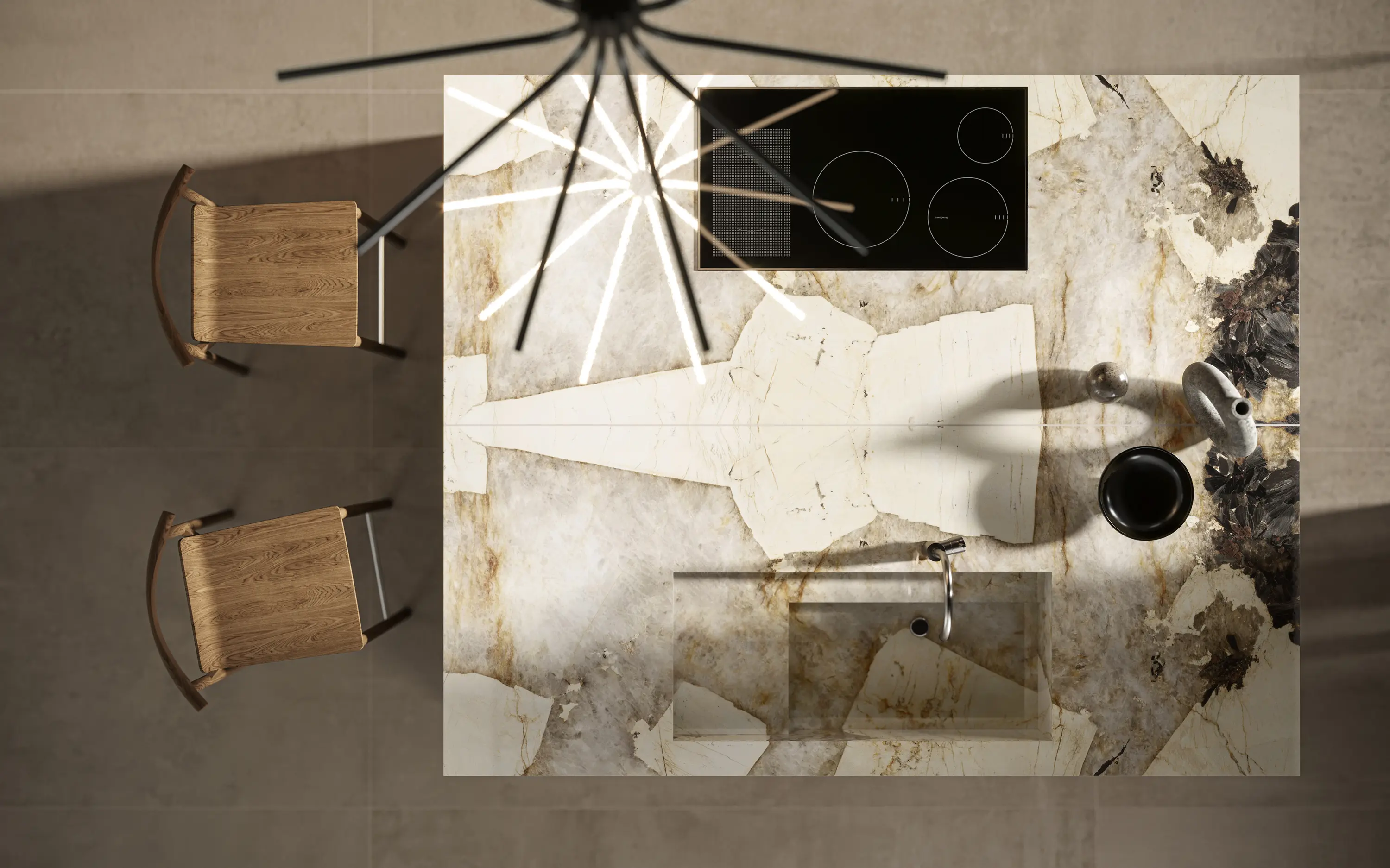 Atlas Concorde - Marvel Gala Calacatta Black 120X120 Lappato