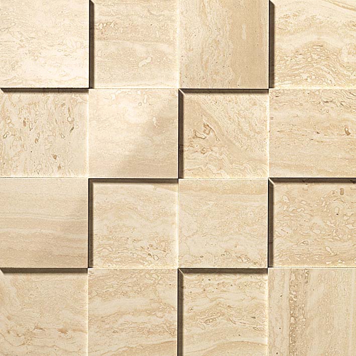 Marvel Pro Travertino Alabastrino Mosaico 3D
