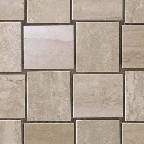 Marvel Pro Travertino Silver Net Mosaic shiny