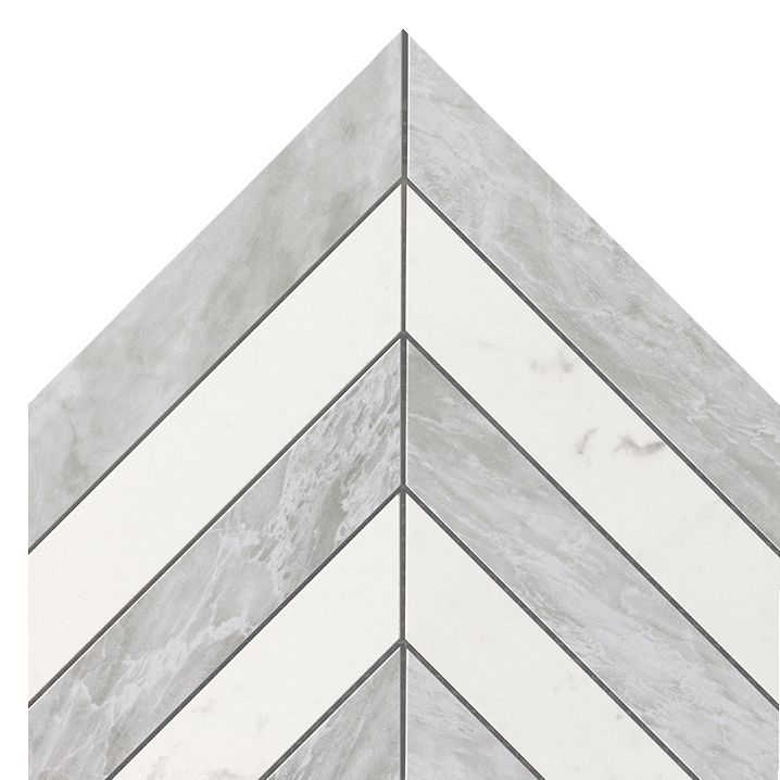 Marvel Stone chevron Mix Wall bardiglio carrara marquina