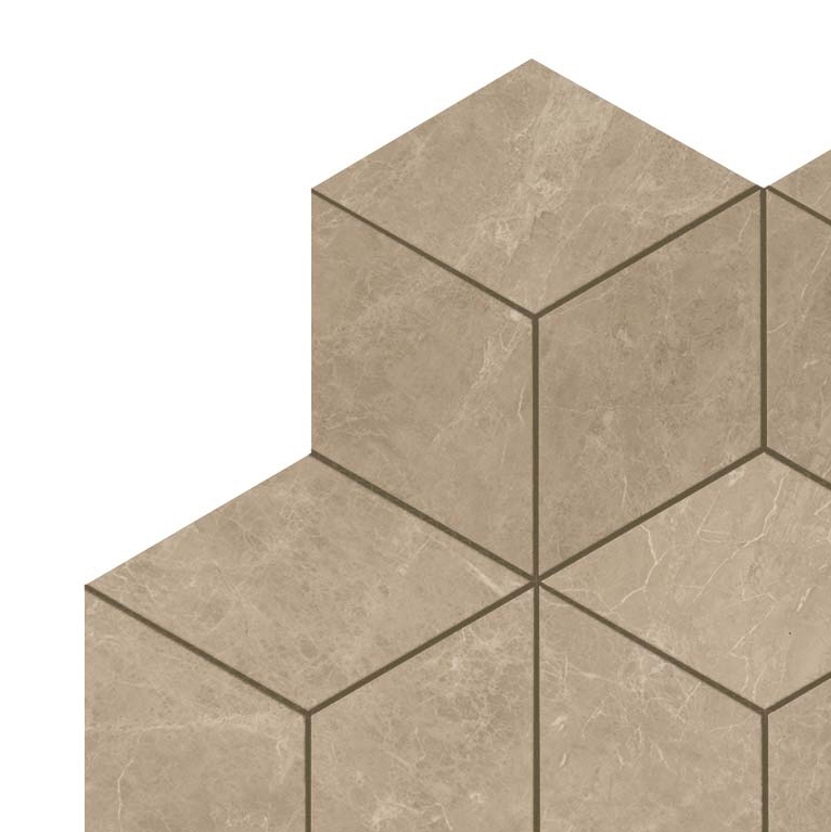 Marvel Elegant Sable Mosaico Esagono Lappato