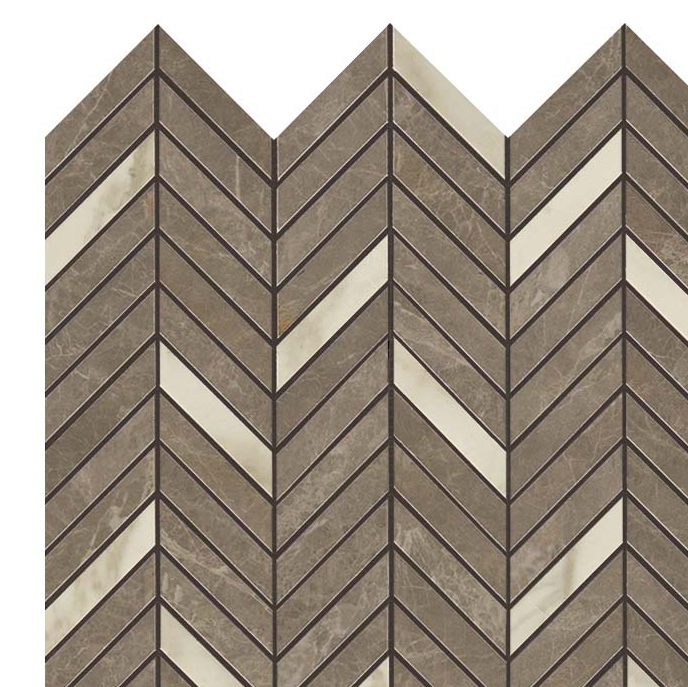Marvel Gris Supreme Mosaico Twill Lappato