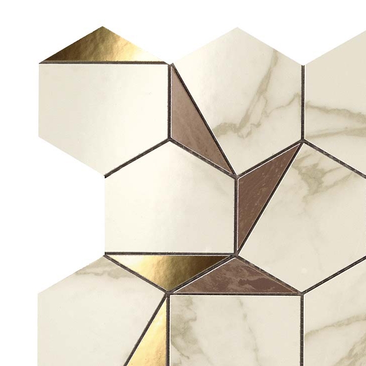 Display product Marvel Gold Hex Brown-Calacatta from manufacturer Atlas Concorde