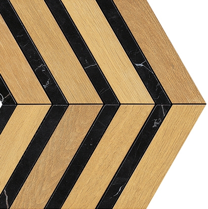 Heartwood Malt Marble Chevron 29,4x28,7