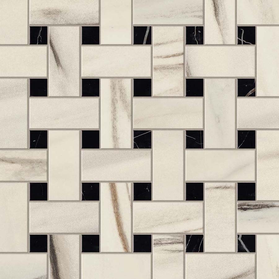 Afficher le produit Marvel Bianco Fantastico Basket Weave Matt du fabricant Atlas Concorde