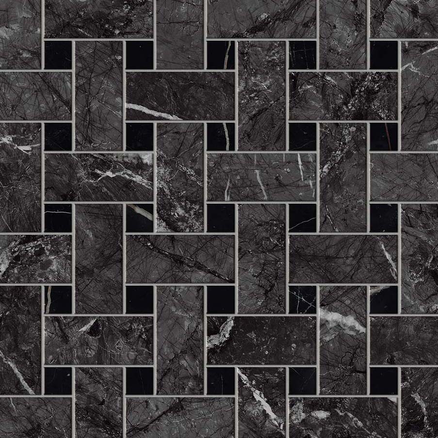 Marvel Grigio Intenso Basket Weave Matt