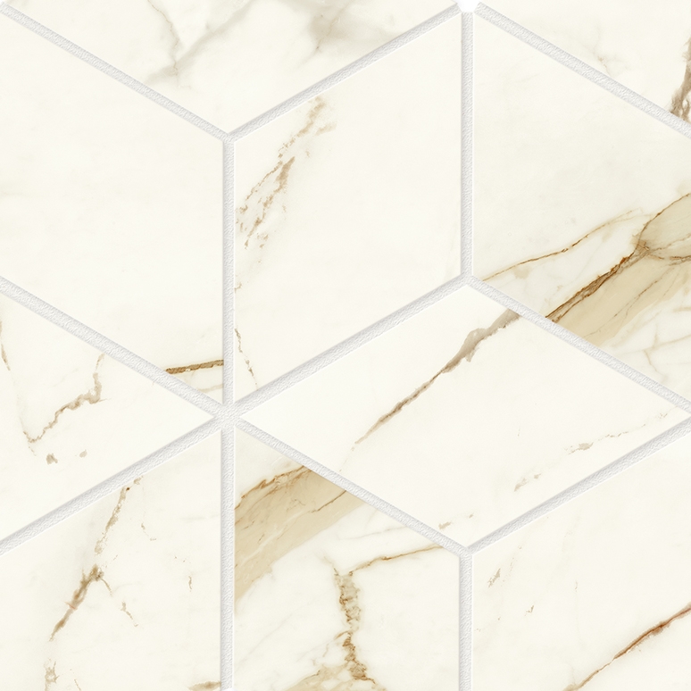 Marvel Shine Calacatta Imperiale Esagono 30x35