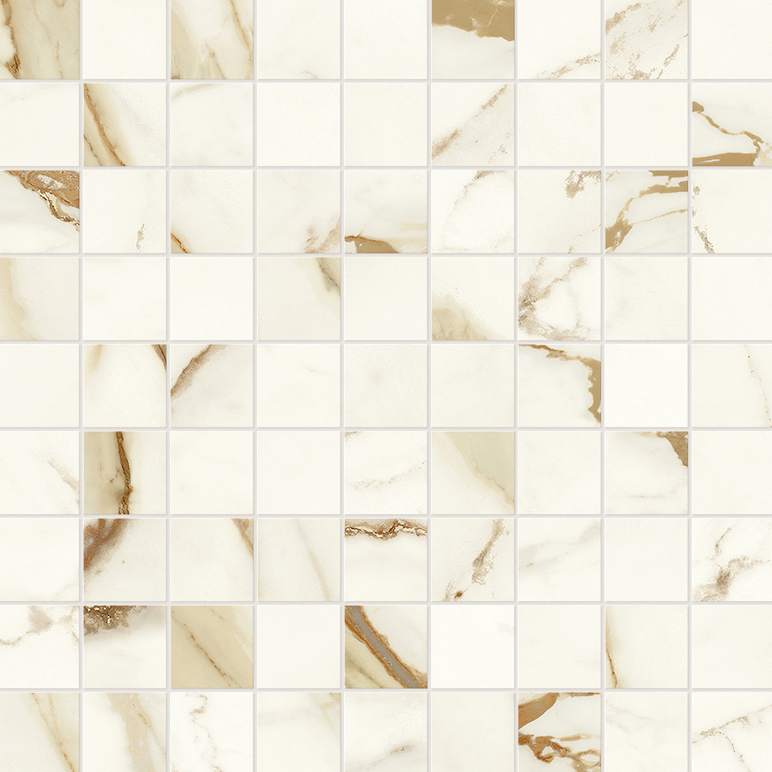 Marvel Shine Calacatta Imperiale Mosaico 30x30