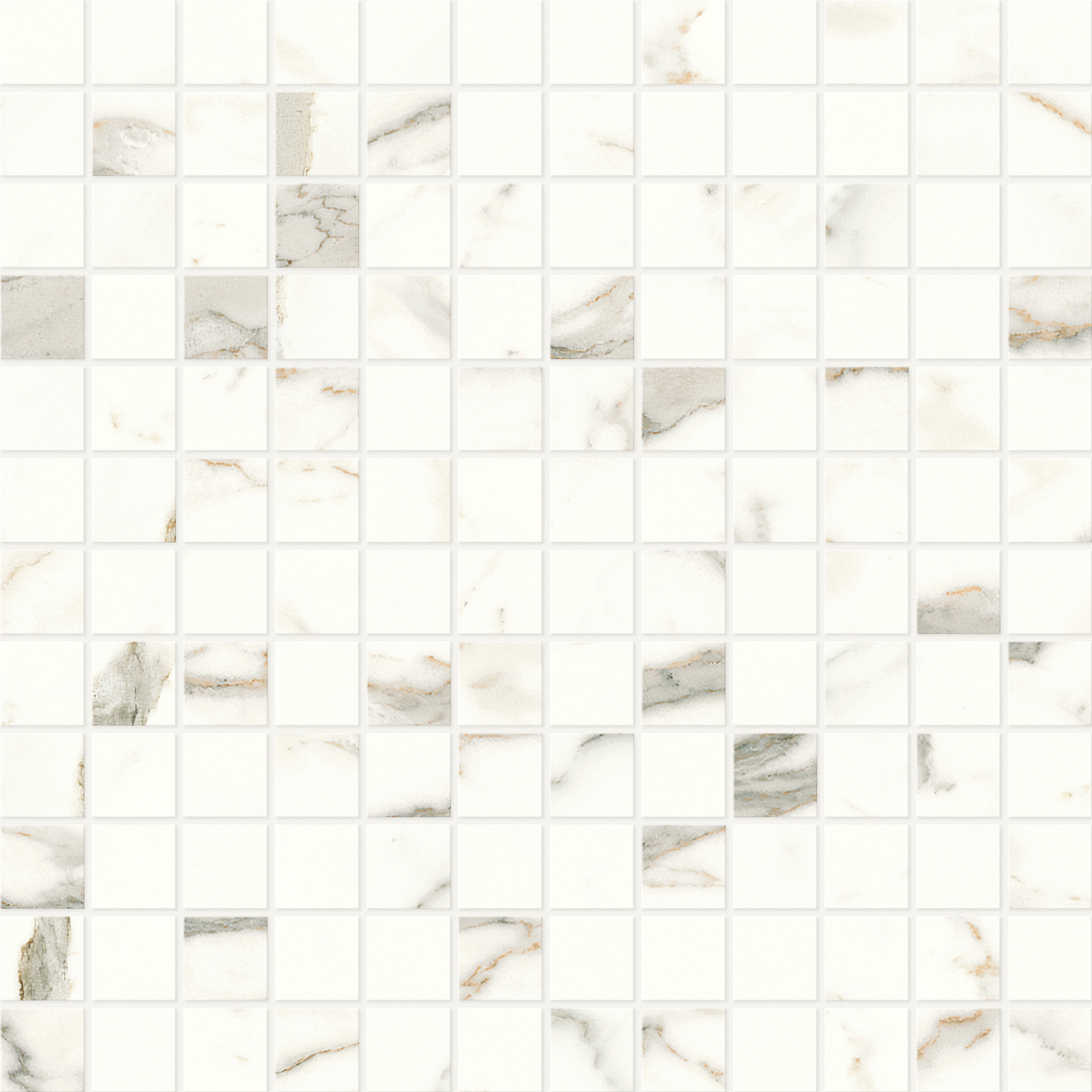Marvel Shine Calacatta Prestigio Mosaico 30x30 Lapp