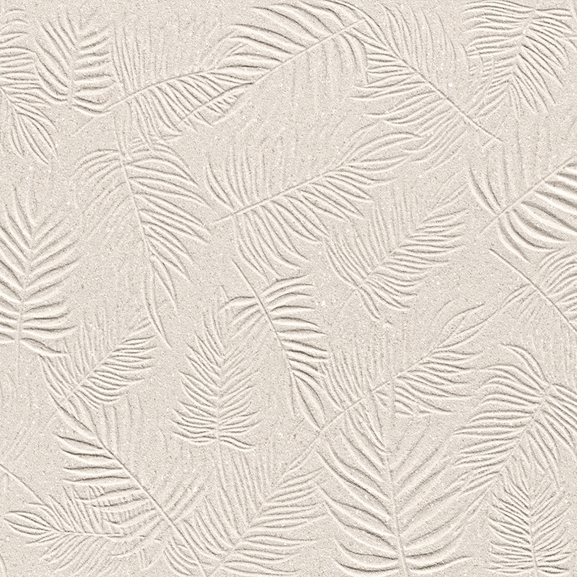 3D Leaf Ivory Matt