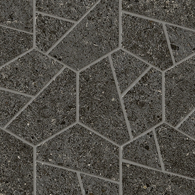 Display product Boost Stone Tarmac Mosaico Hex 25x28,5 from manufacturer Atlas Concorde