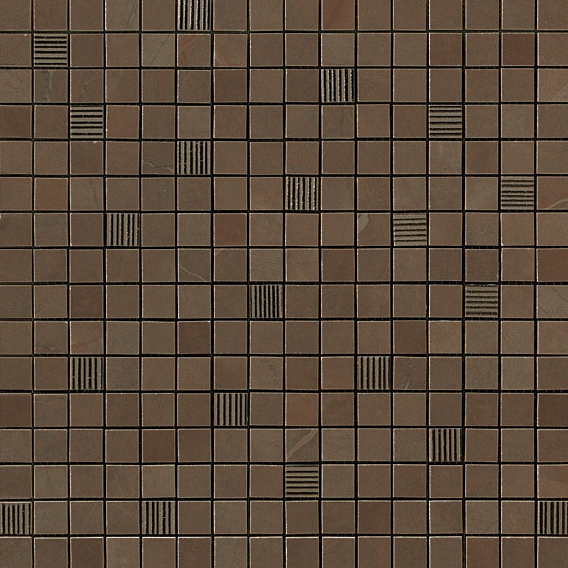Display product Marvel Bronze Gold Mosaico 30,5x30,5 from manufacturer Atlas Concorde
