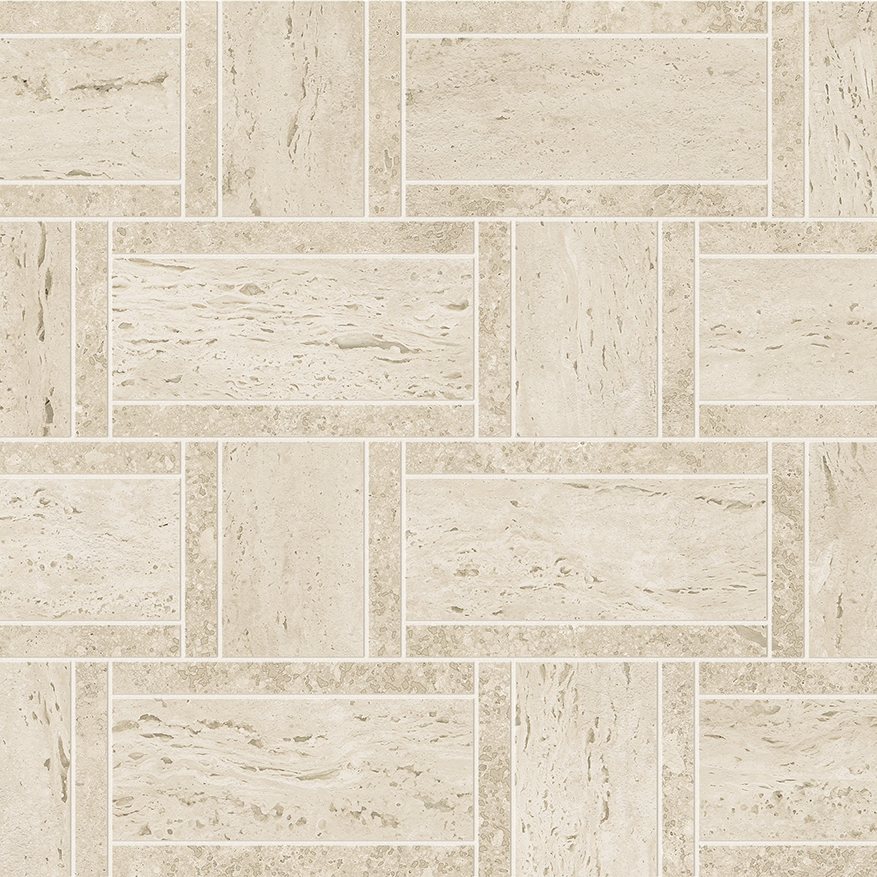 Produkt Marvel Travertine Pearl Mosaico Basketweave des Herstellers Atlas Concorde anzeigen