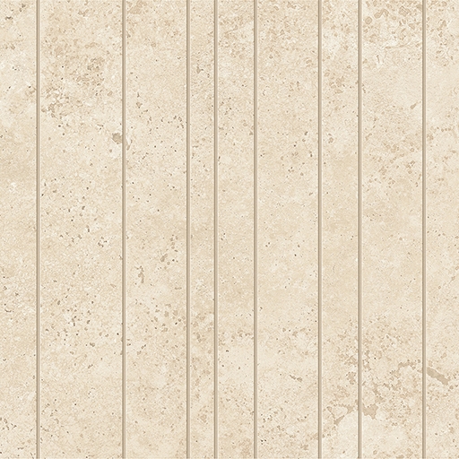Marvel Travertine Sand Cross Chiselled Urban Grid