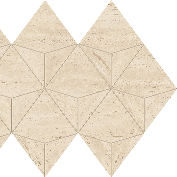 Marvel Travertine Sand Mosaico Origami