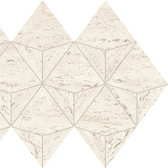 Marvel Travertine White Mosaico Origami