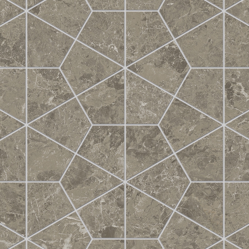 Marvel Meraviglia Grigio Elegante Hexagon Lapp.
