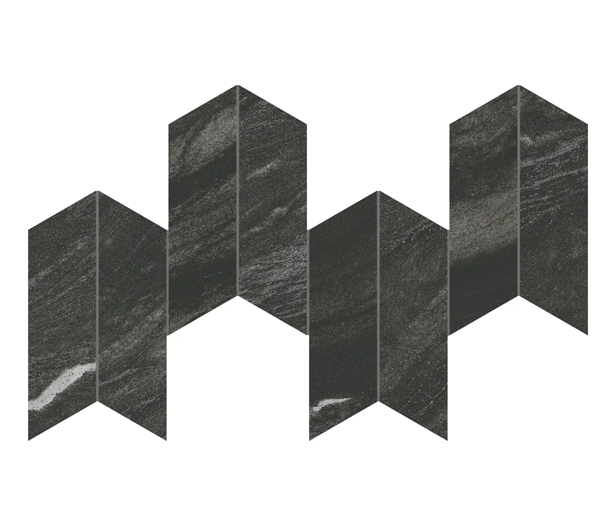 Atlas Concorde - Marvel Diva Black Tempest Mosaico Chevron Velvet