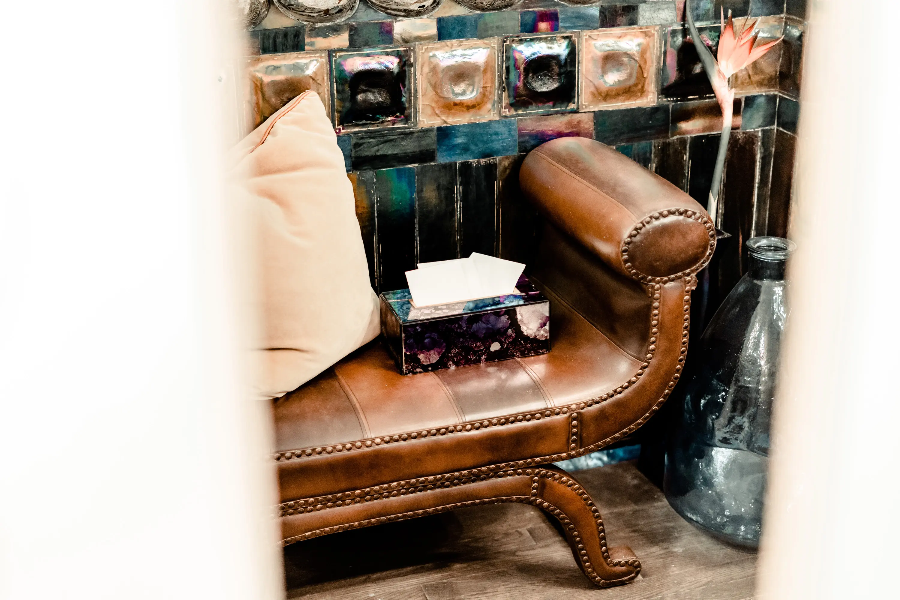 Antique Mirror - Tissue Box