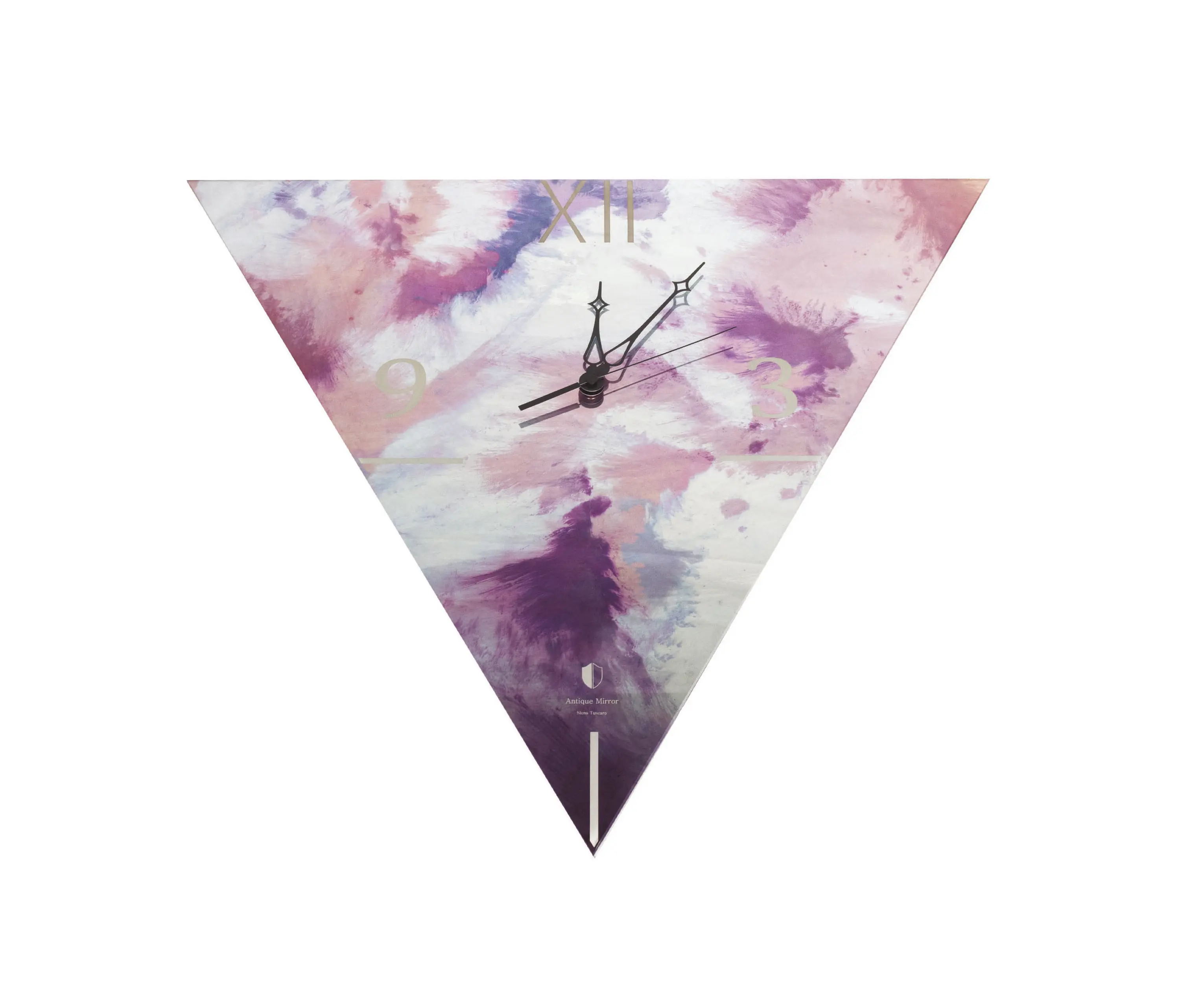 Antique Mirror - Clocks | Triangle clock