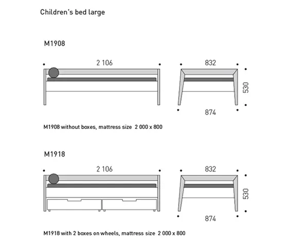 MINT Furniture - Children Bed large