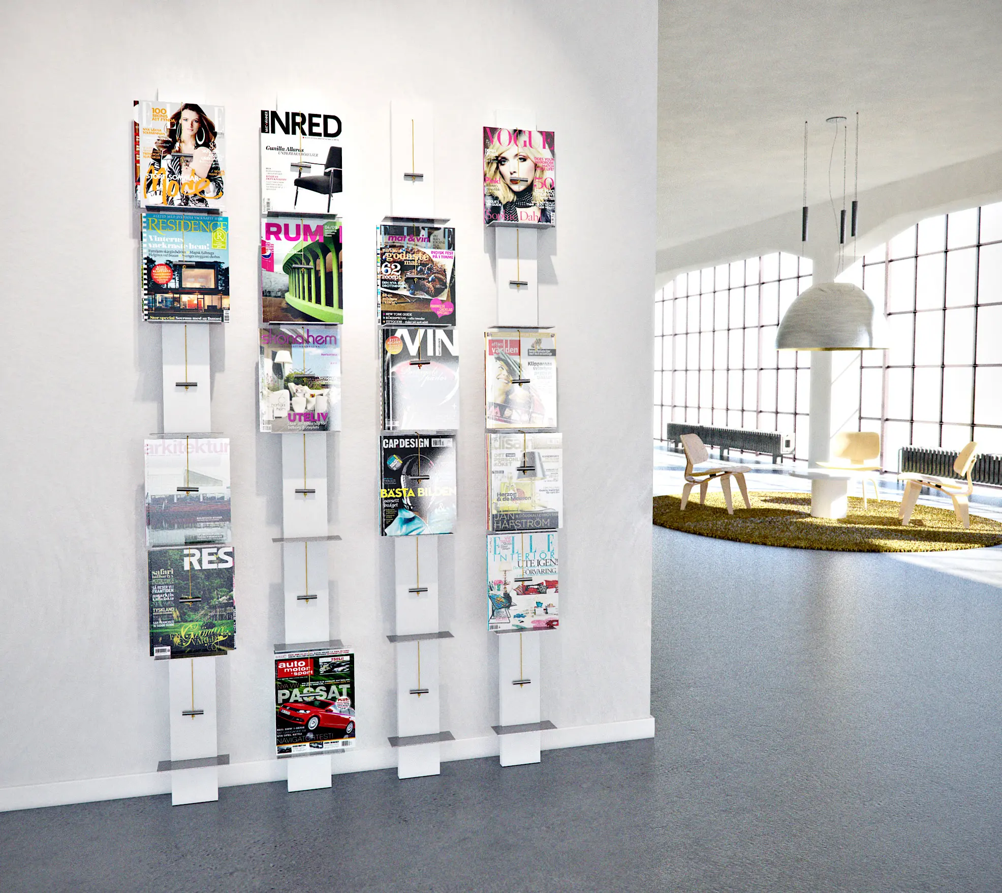 Lillian Öberg - Post Wall Mounted Display Rack