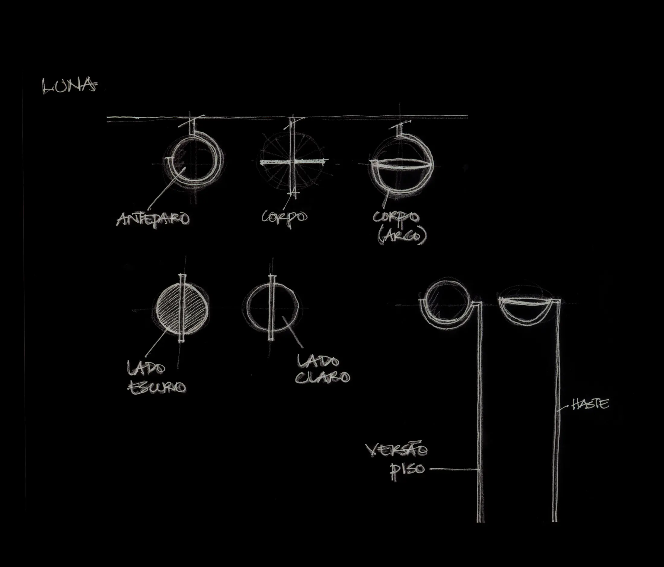 Lumini - Luna ceiling light