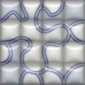 Afficher le produit Arredo Ondas Pal Azul 20x20cm du fabricant COBSA