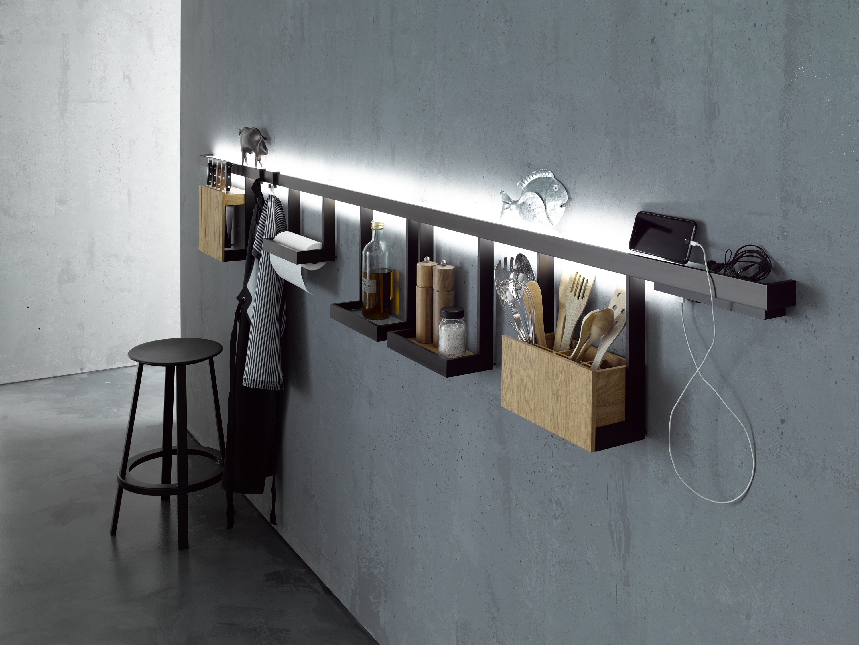 Mostrar el producto Light rail with glass shelf | GERA light system 6 del fabricante GERA