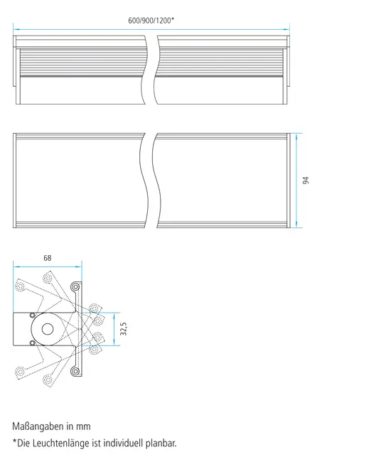GERA - Wall light with metal screen | GERA light system 8