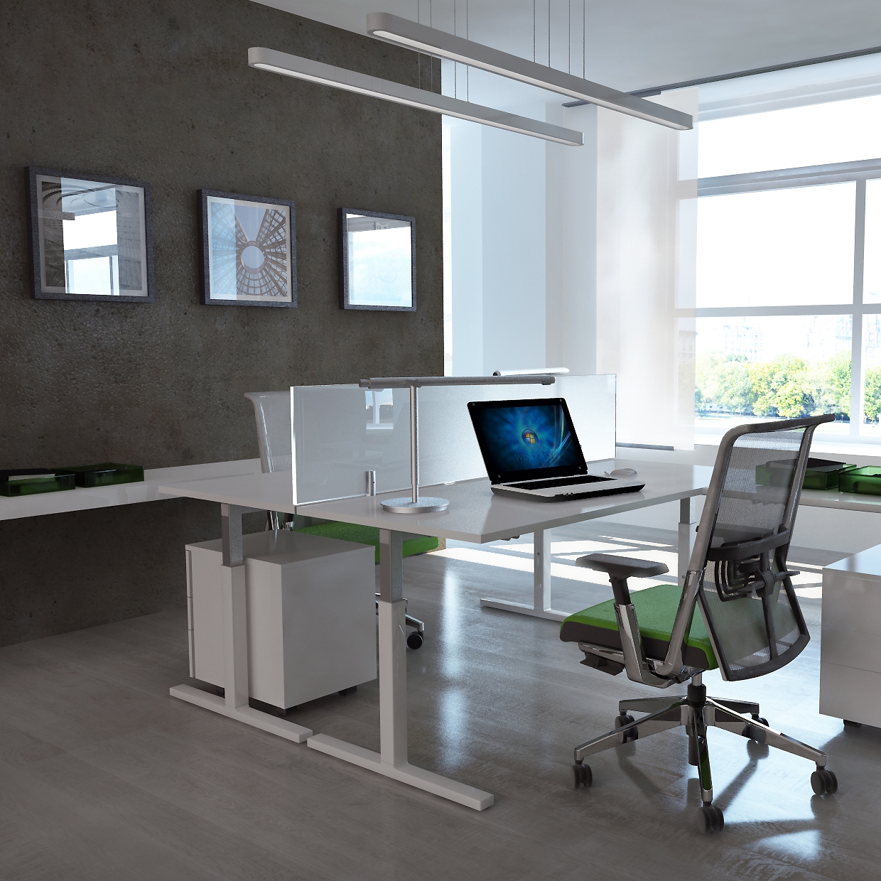 Mostra il prodotto T_up desk system del produttore Haworth