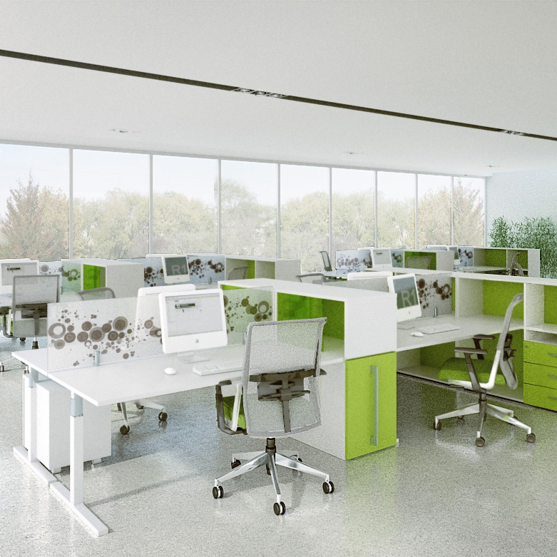 Display product T_up desk system from manufacturer Haworth