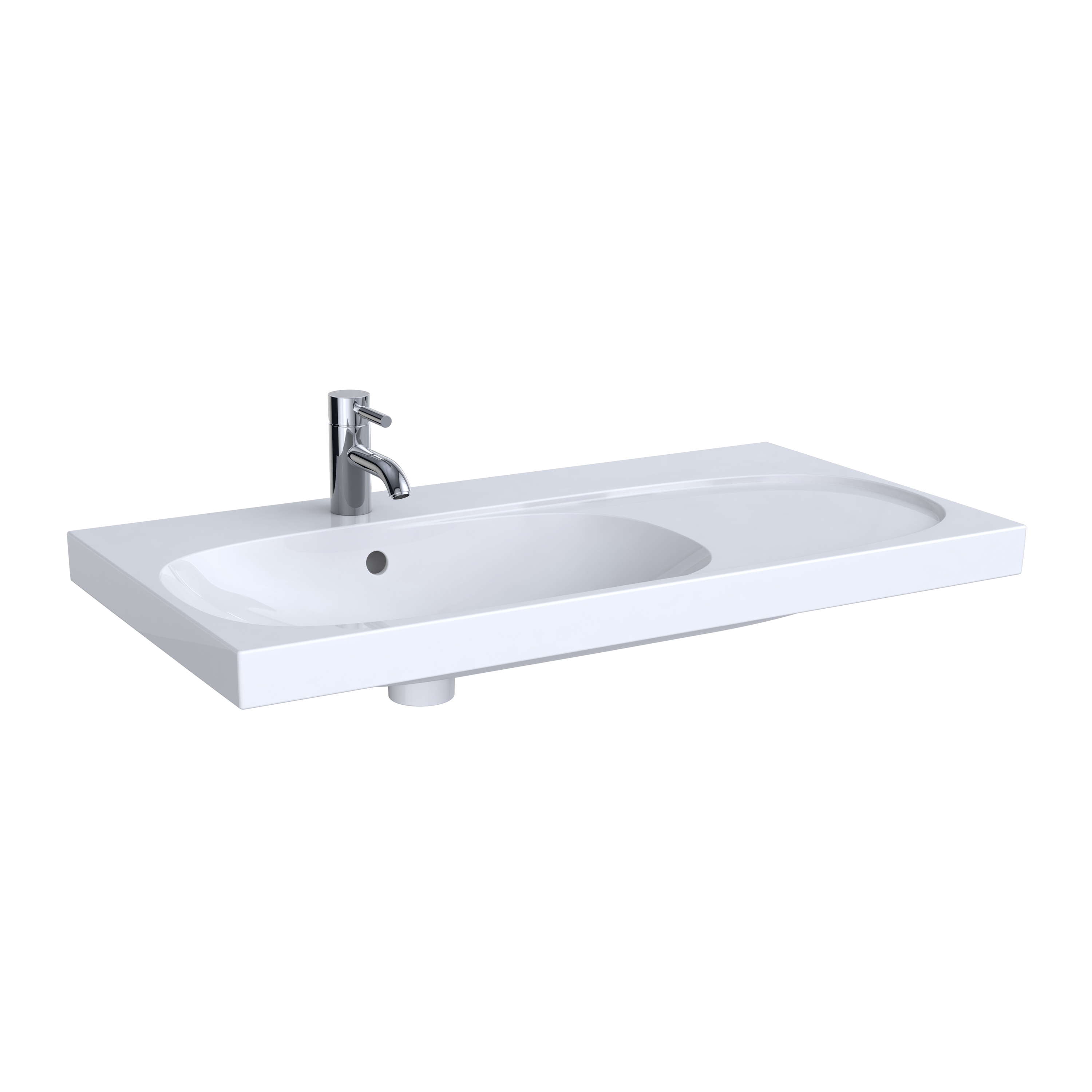 Display product Acanto | washbasin with shelf surface from manufacturer Geberit