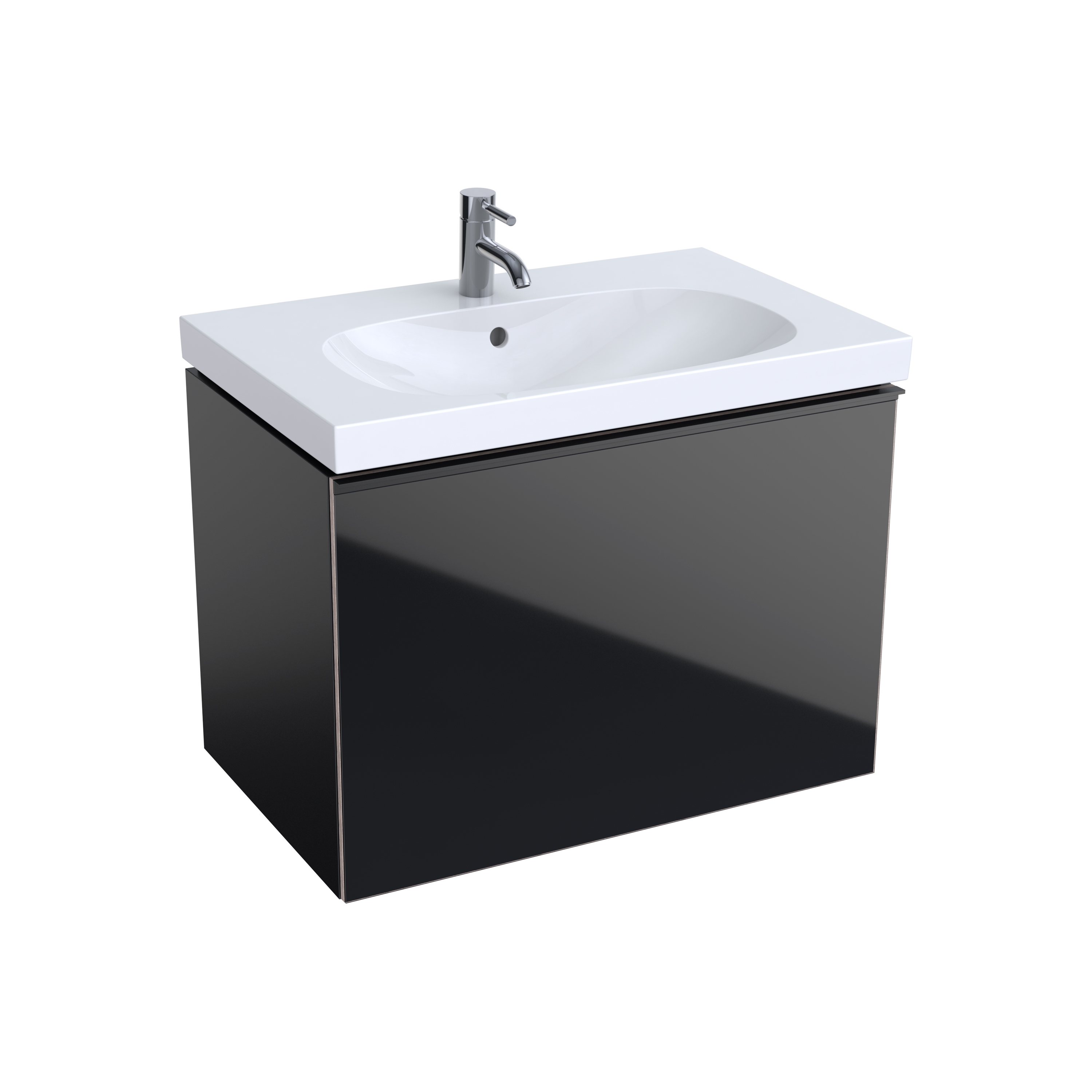 Display product Acanto | washbasin cabinet black from manufacturer Geberit