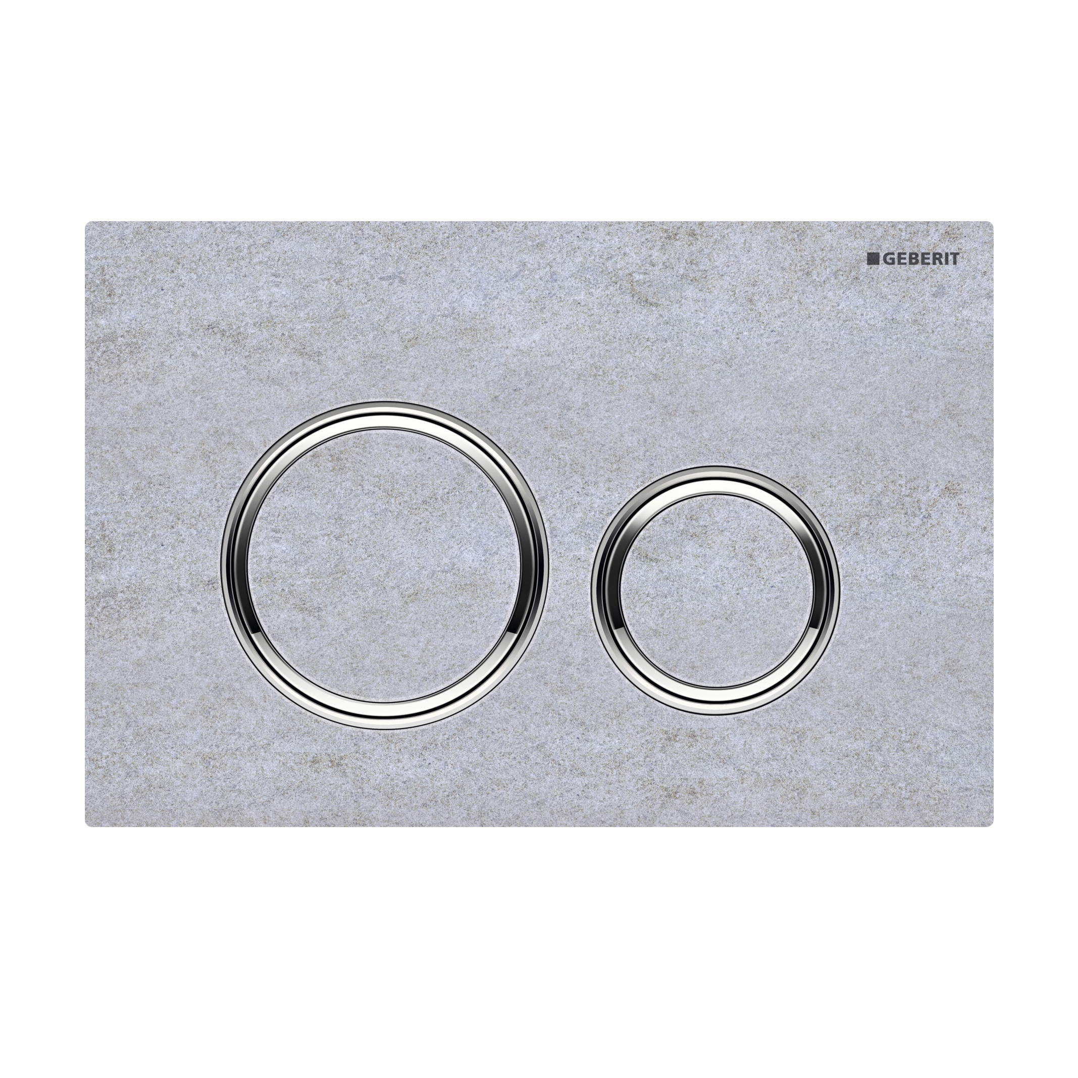 Actuator plates | Sigma21 concrete-look, chrome-plated