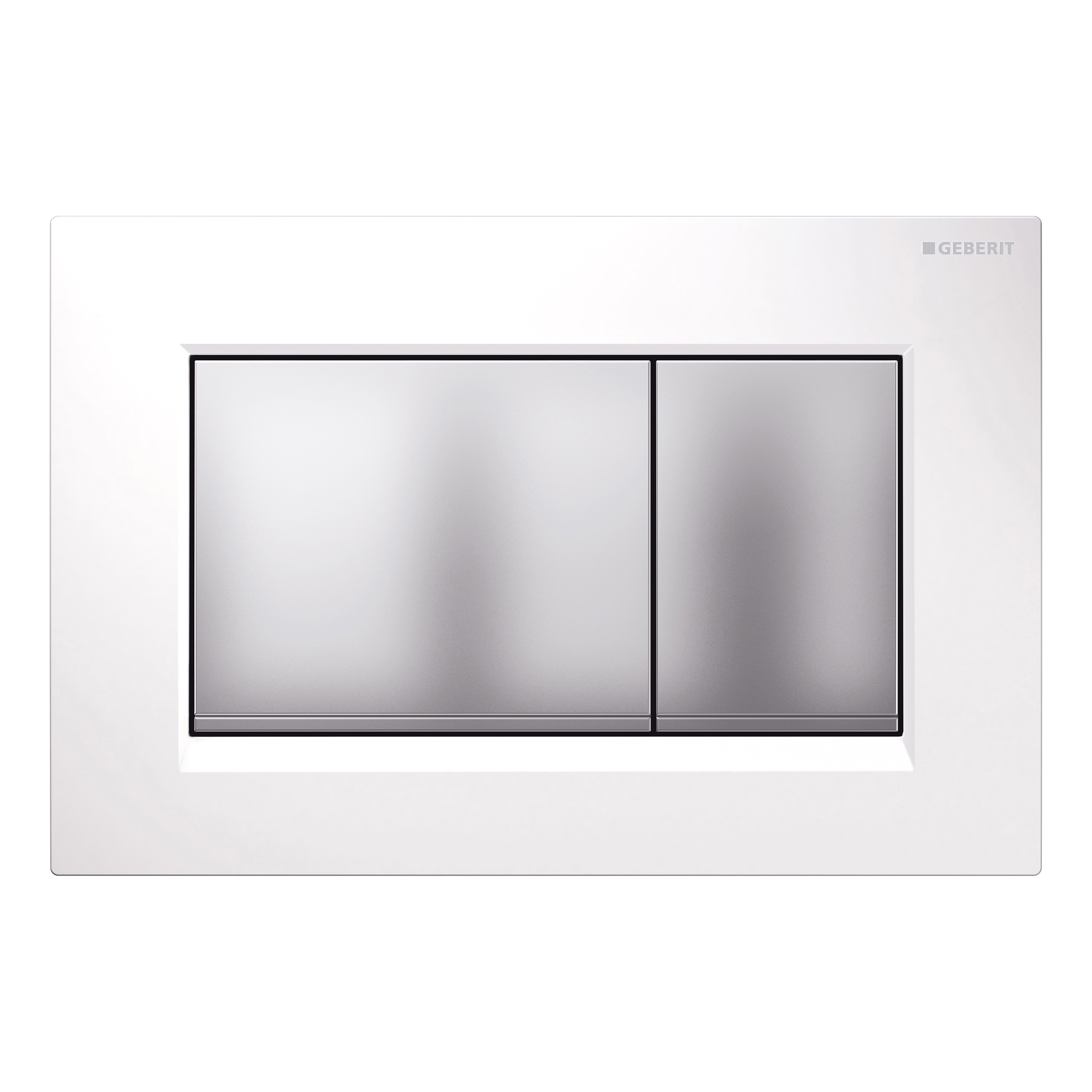 Actuator plates | Sigma30 white, matt chrome-plated